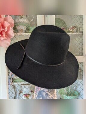 🆕Banana Republic Wide-Brim Felt Hat Boho Accessories Vintage Inspired Designer